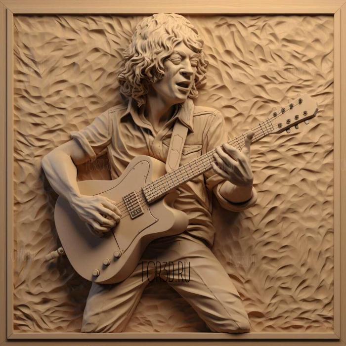 Angus Young 2 stl model for CNC